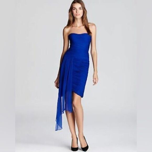 Monique Lhuillier Silk Crepe Dress - Picture 2 of 8
